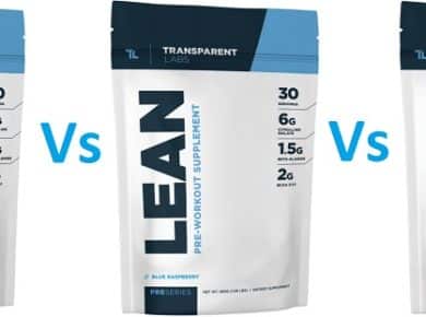 Differences between transparent labs pre workouts
